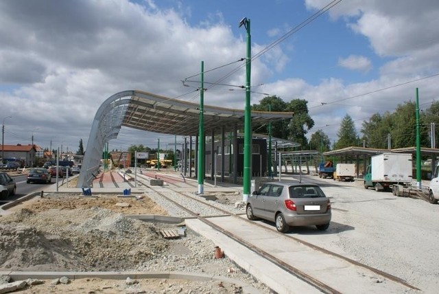 Dworzec tramwajowo-autobusowy na Junikowie.