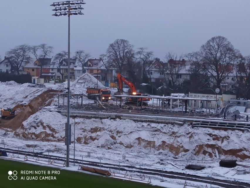 Stadion Pogoni - stan na 12 stycznia 2021 .