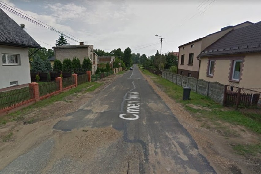 Ulice Słowackiego i Cmentarna w Truskolasach w gminie Wręczyca Wielka