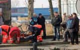 Krotoszyn - Wypadek na skrzyżowaniu. Ciężarówka potrąciła rowerzystę. ZDJĘCIA