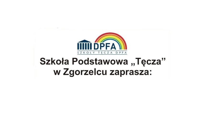 Szkoła Podstawowa Tęcza w Zgorzelcu zaprasza!