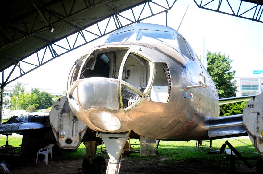 Przy samolocie PZL MD-12F trwają nadal prace restauracyjne