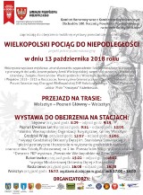 "Pociąg do Niepodległości" zawita w sobotę do Wolsztyna