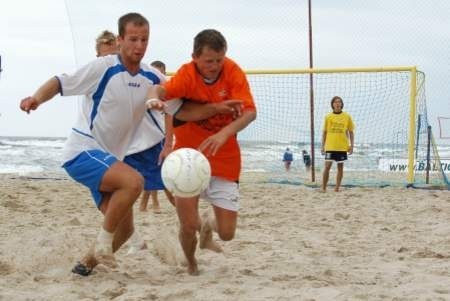 Paweł Friszkemut, reprezentant kadry Polski w beach soccerze, grał na Mistrzostwach Świata w Brazylii.Fot. Anna Arent