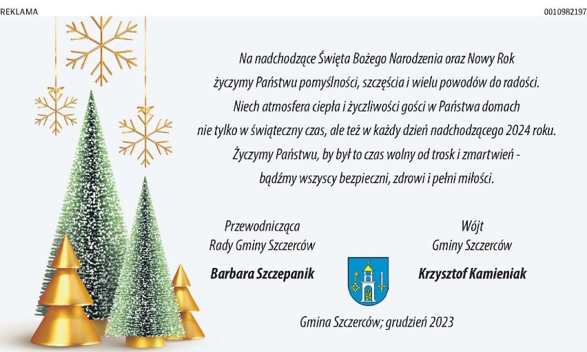 Boże Narodzenie 2023. Życzenia świąteczne dla mieszkańców Bełchatowa i powiatu bełchatowskiego
