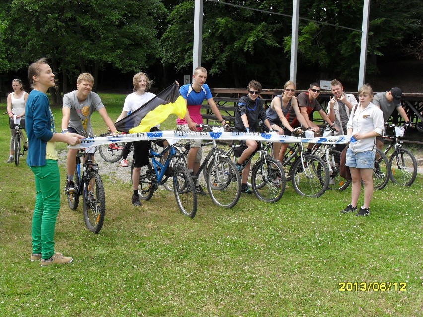MTB na rowerach górskich w ILO w Kartuzach