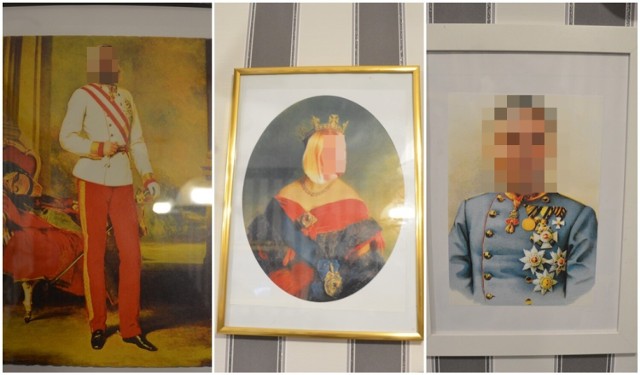 Sala Kominkowa, gdzie powieszone są portrety członków zarządu i rady nadzorczej  m.in. jako cesarza Austro-Węgier czy cara Rosji. Kliknij w następny slajd, aby obejrzeć galerię i zobacz kto przybrał wizerunek monarchów ----------->