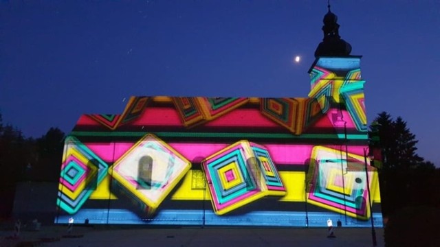 Pokaz video mappingu 3D odbędzie się 14 sierpnia na placu przy kościele na zakończenie Dni Sępólna