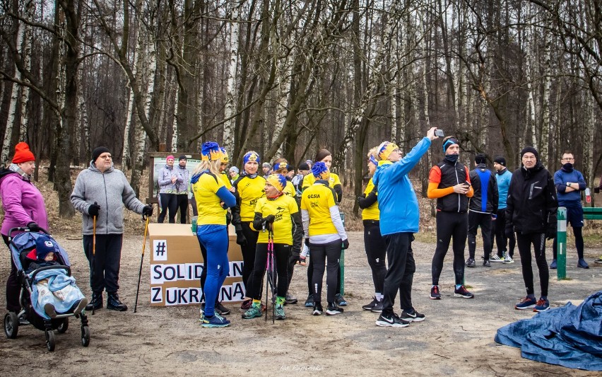 "Solidarni z Ukrainą", czyli 78. Parkrun w Lesie Aniołowskim w Częstochowie. Zobaczcie ZDJĘCIA