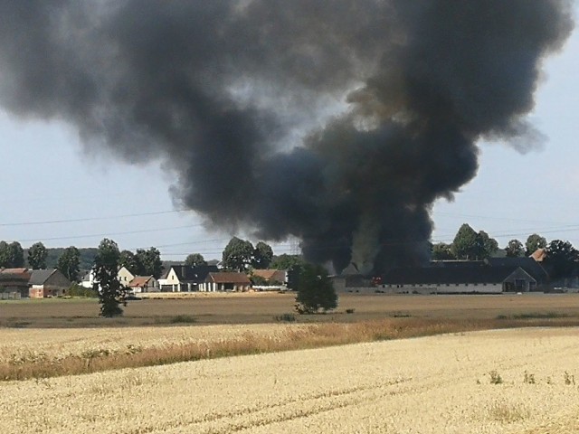 Pożar wybuchł w piątek rano w Chróścinie Opolskiej.