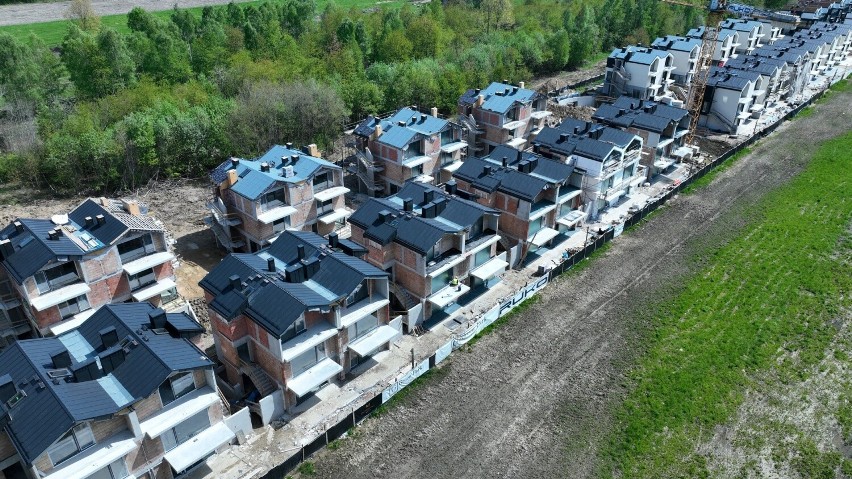 Przykład osiedla łanowego, powstającego w Bronowicach