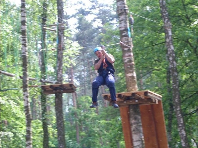 Nowa atrakcja Gołuchowskiego Ośrodka Turystyki i Sportu - park linowy już otwarty