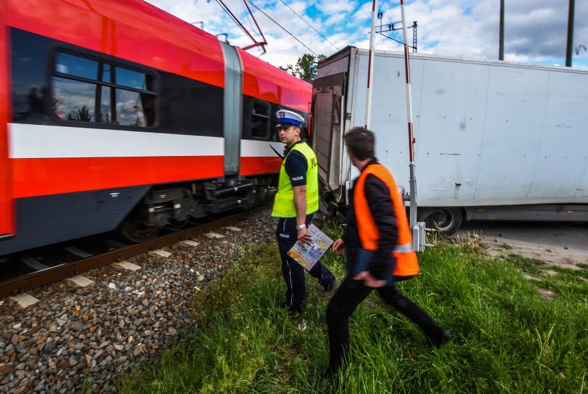 Wypadek na przejeździe kolejowym