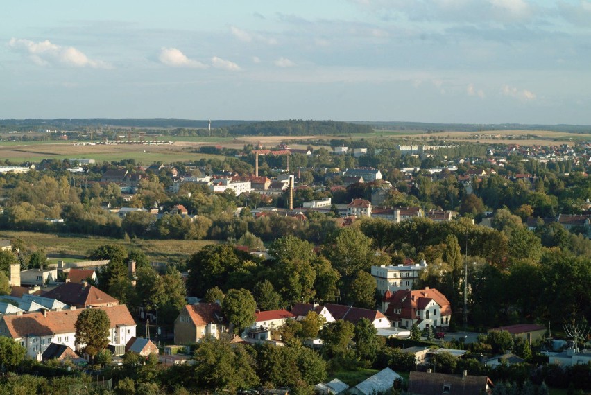 Panorama Świebodzina 2012 z lotu balonem