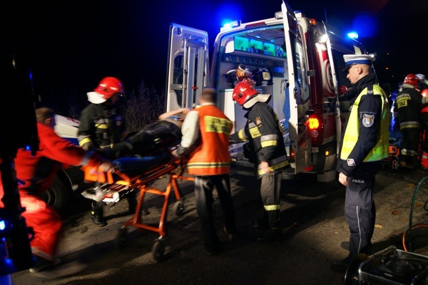 Wypadek między Lędziechowem a Gęsią