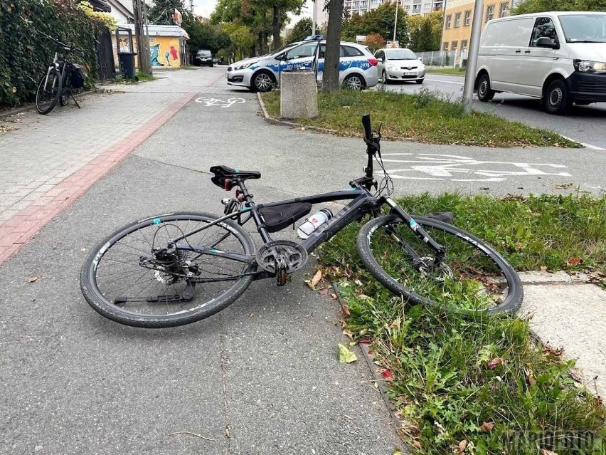 Potrącenie rowerzysty w Opolu.