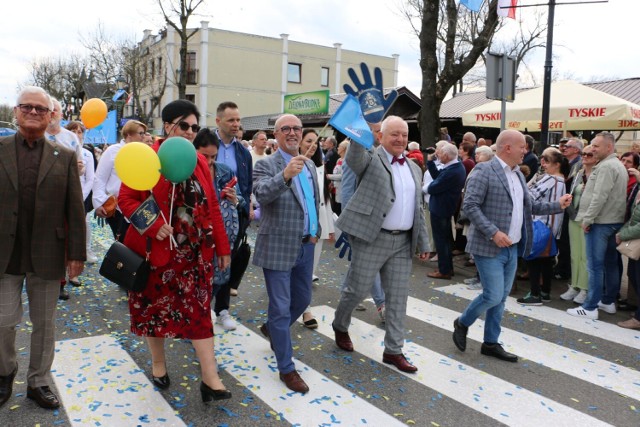 Leszek Dzierżewicz, burmistrz Ciechocinka podczas 5. Ciechocińskiej Parady Majowej