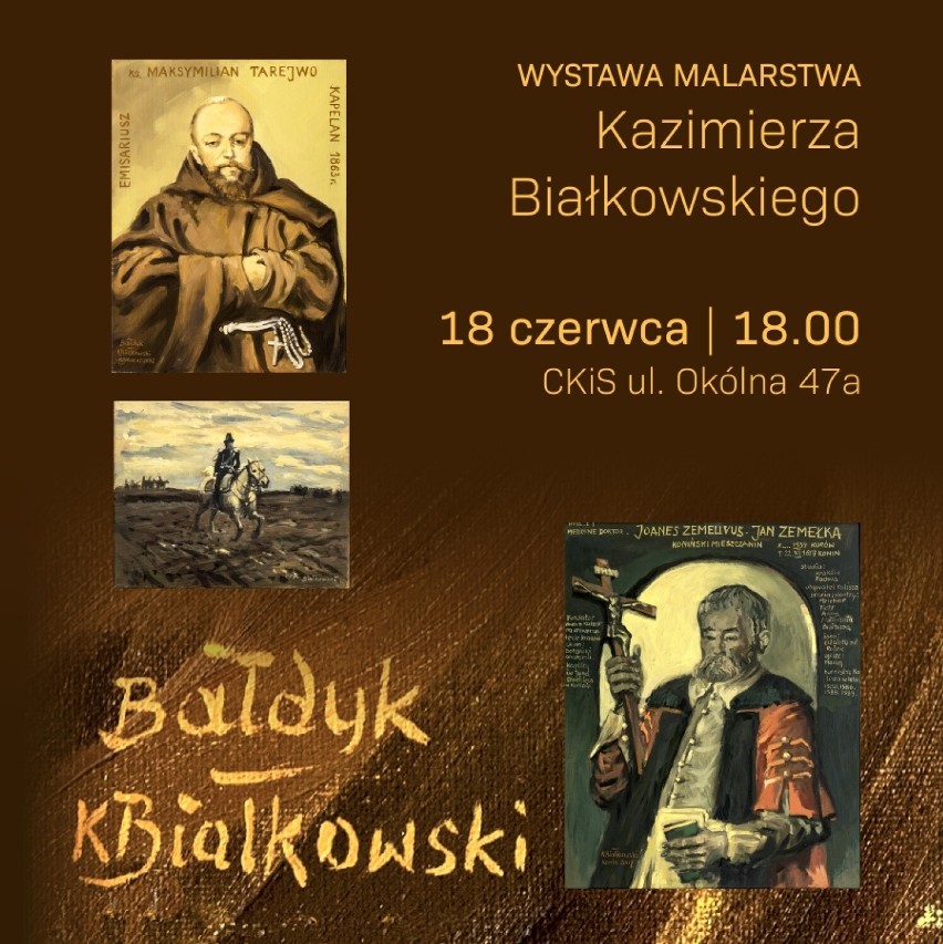 Kazimierz Białkowski - malarstwo, otwarcie wystawy w Centrum Kultury i Sztuki w Koninie