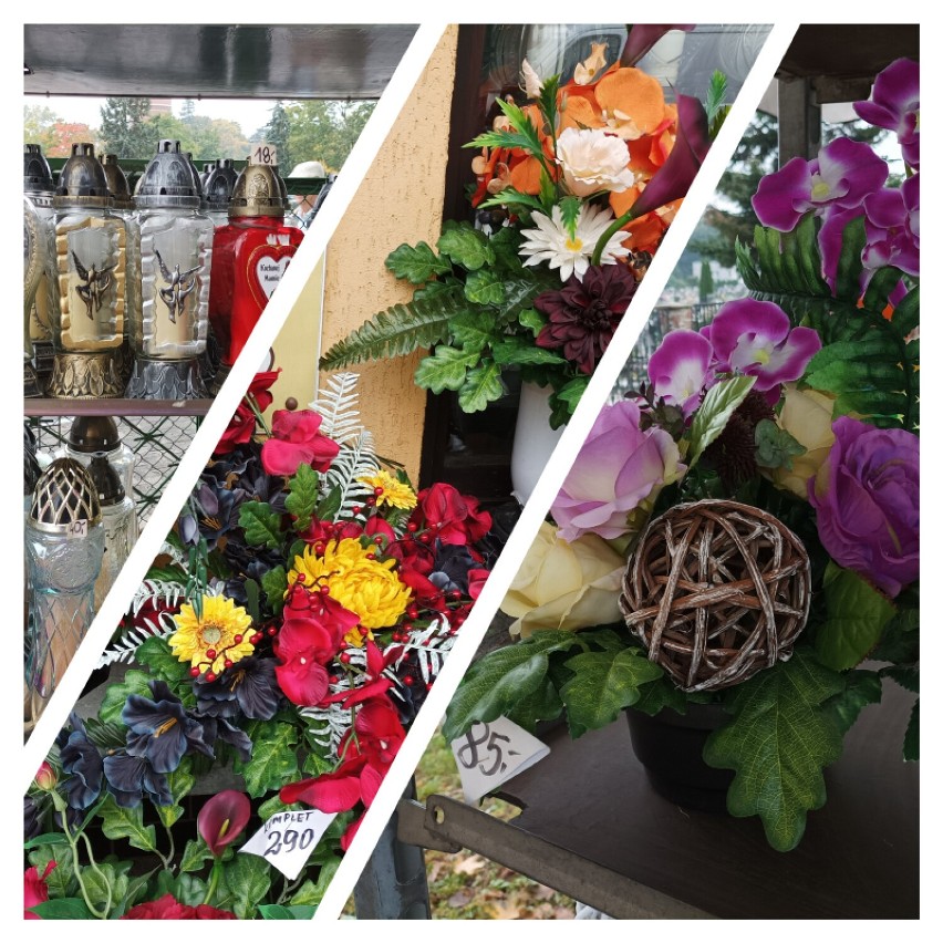 Wszystkich Świętych. Jakie kwiaty i znicze kupić na 1 listopada? W Oleśnicy ruszyła już sprzedaż stroików i zniczy (ZDJĘCIA, CENY)