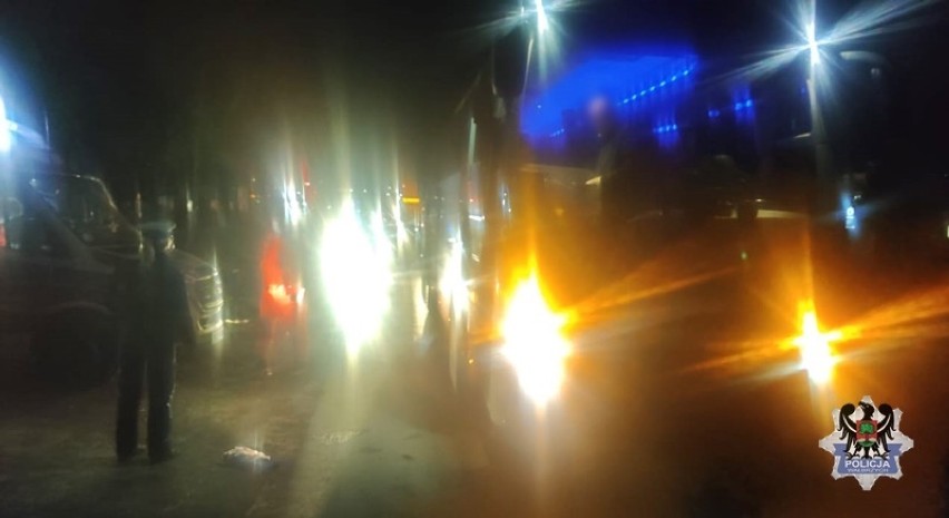 Poważny wypadek w Wałbrzychu. Autobus przejechał pieszego! Uważajcie