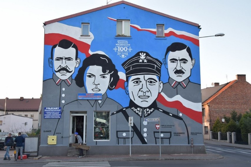 W Odolanowie powstał mural z okazji setnej rocznicy Odzyskania Niepodległości oraz setnej rocznicy wybuchu Powstania Wielkopolskiego