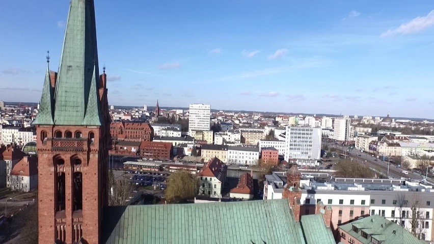 Piękne jest centrum Bydgoszczy widziane z lotu ptaka!...