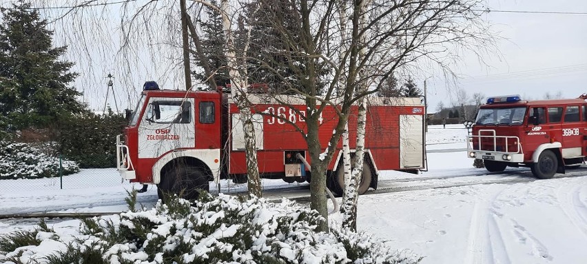 Pożar samochodu w gminie Lubraniec