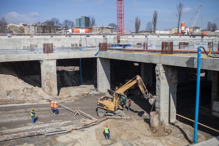 Budowa Dworca Łódź Fabryczna przebiega zgodnie z planem [ZDJĘCIA+WIDEO]