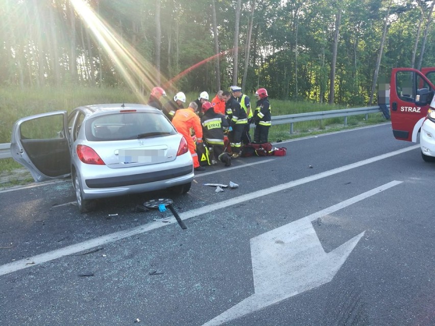 Poważny wypadek pod Skokami