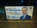 Kandydat na wójta Damasławka szuka sprawców zniszczenia jego plakatów wyborczych 