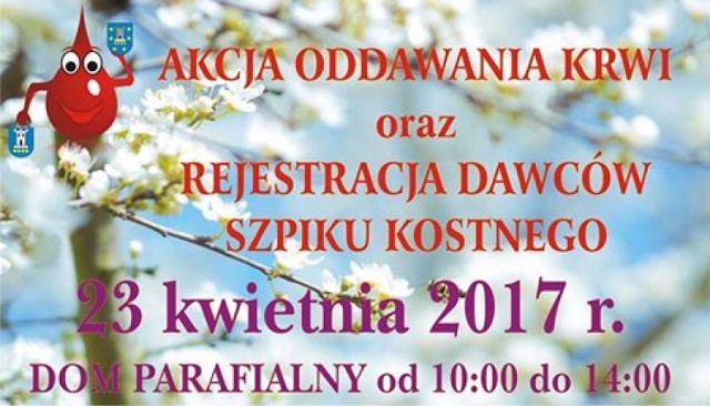 Akcja oddawania krwi - kwiecień 2017