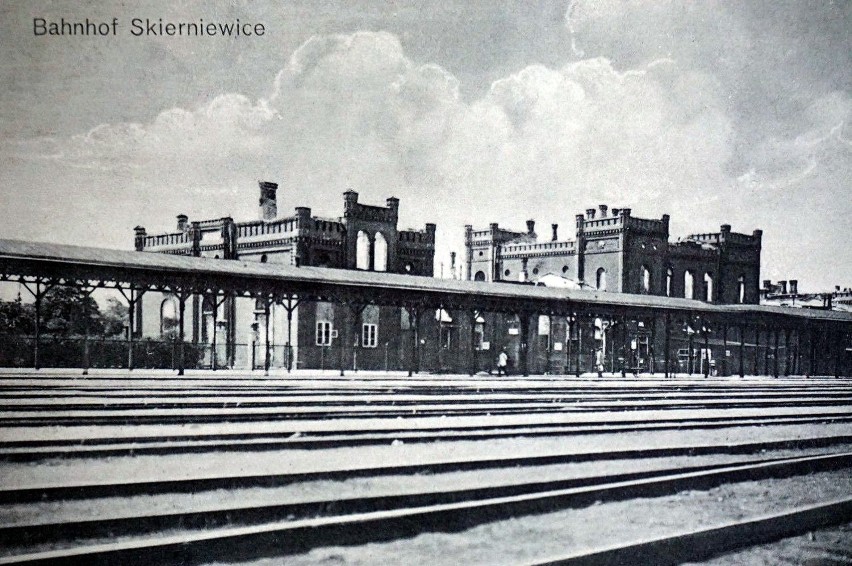 Dworzec kolejowy około 1915 roku, zniszczenia wojenne