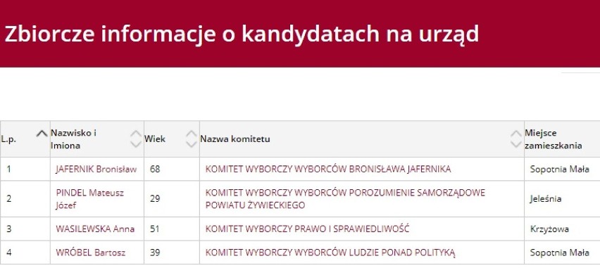 Kandydaci na wójta gminy Jeleśnia. WYBORY 2018 w pow. żywieckim