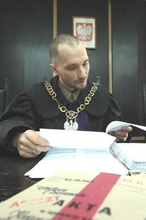 Wyrok odczytał przewodniczący składu, sędzia Miłosz Borowski. Lucjusz Cykarski
