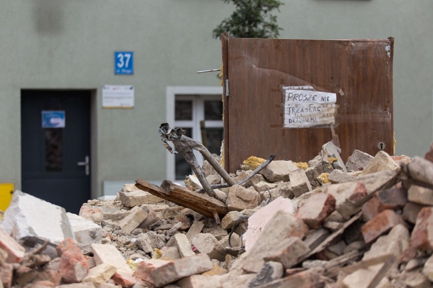 To już koniec dawnej ulicy Długiej w Słupsku. Trwają wyburzenia pustostanów