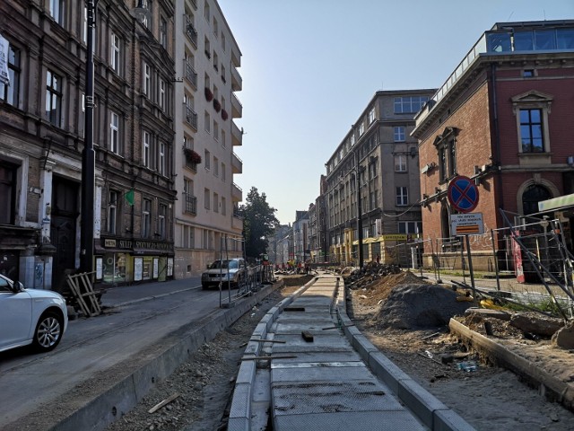 Remont linii tramwajowej na ul. Katowickiej w Bytomiu