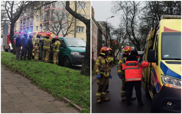 Mężczyzna zasłabł na ulicy w centrum Włocławka. Interweniowali strażacy