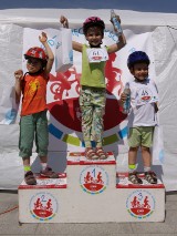 I Krakowskie Dziecięce Wyścigi Rowerkowe. Zobacz zdjęcia podium wszystkich uczestników