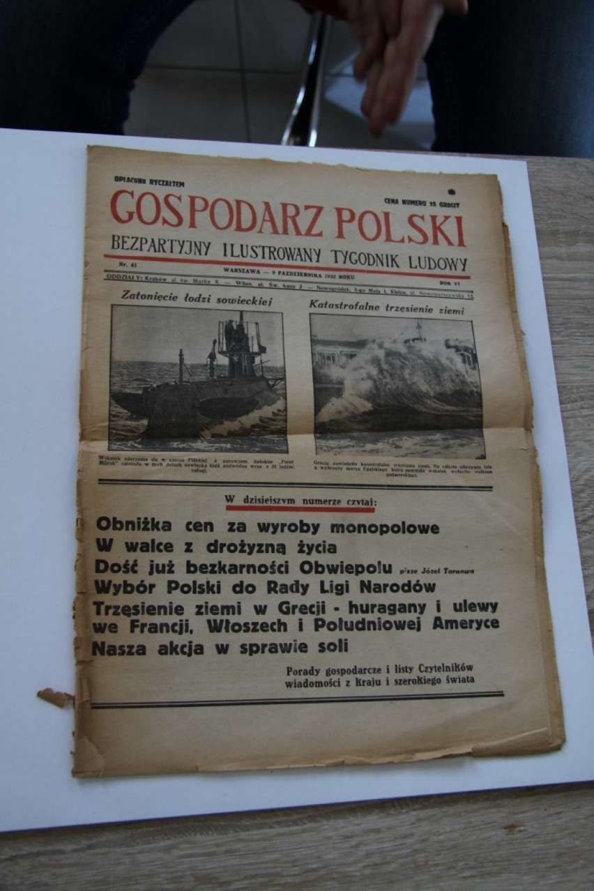 Tomasz Meller z Bytowa znalazł gazetę z 1932 roku. Teraz chciałby przekazać ją do muzeum ZDJĘCIA
