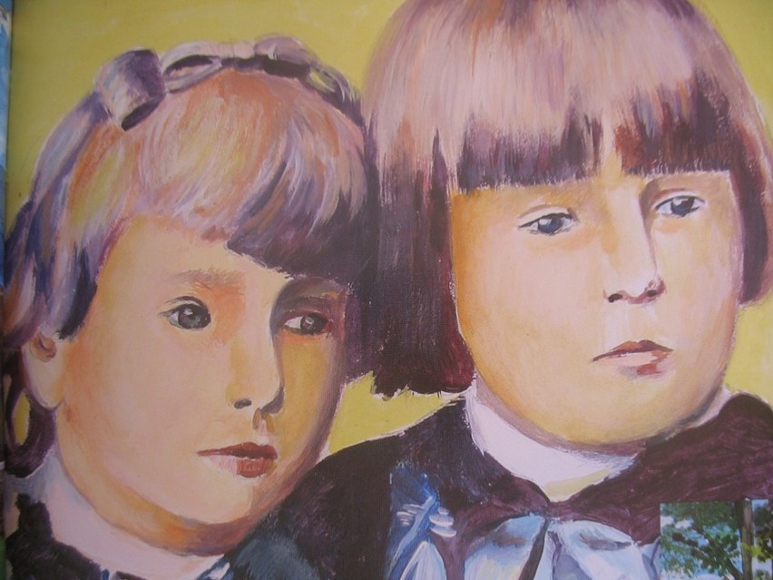 Ilustracja dzieci Henryka Sienkiewicza, Henryka i Jadwigi