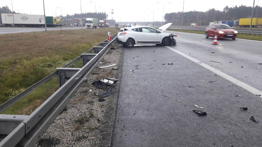 Poważny wypadek na autostradzie A1