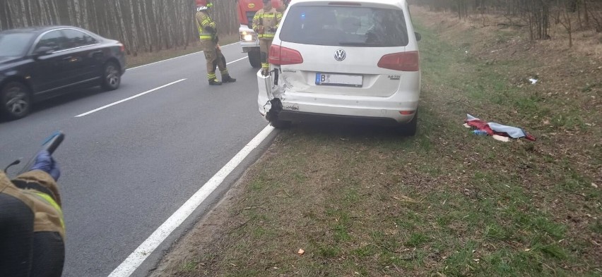 Na trasie Zielona Góra - Leśniów Wielki 30 marca 2022 r....