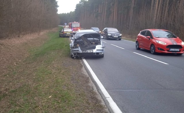 Na trasie Zielona Góra - Leśniów Wielki 30 marca 2022 r. wydarzył się wypadek