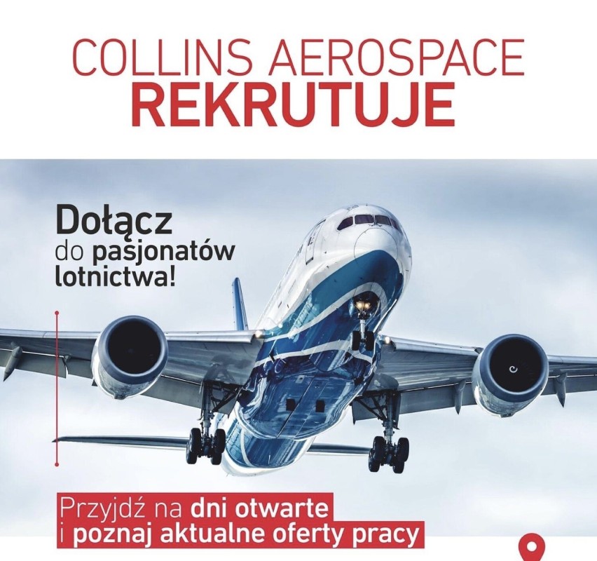 Collins Aerospace szuka pracowników i zaprasza na Dzień Otwarty w Tajęcinie i Krośnie 