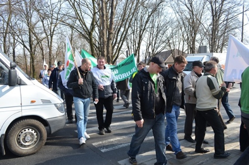 Protest rolników w Głogowie