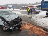 Zderzenie na drodze krajowej nr 7 w Leźnie - były utrudnienia w ruchu