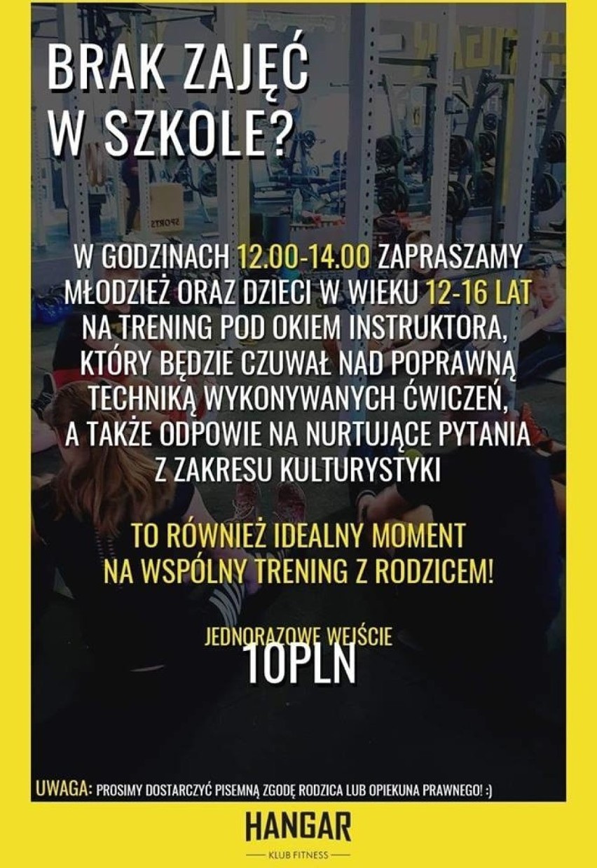 Propozycję dla młodzieży przygotował też klub sportowy.