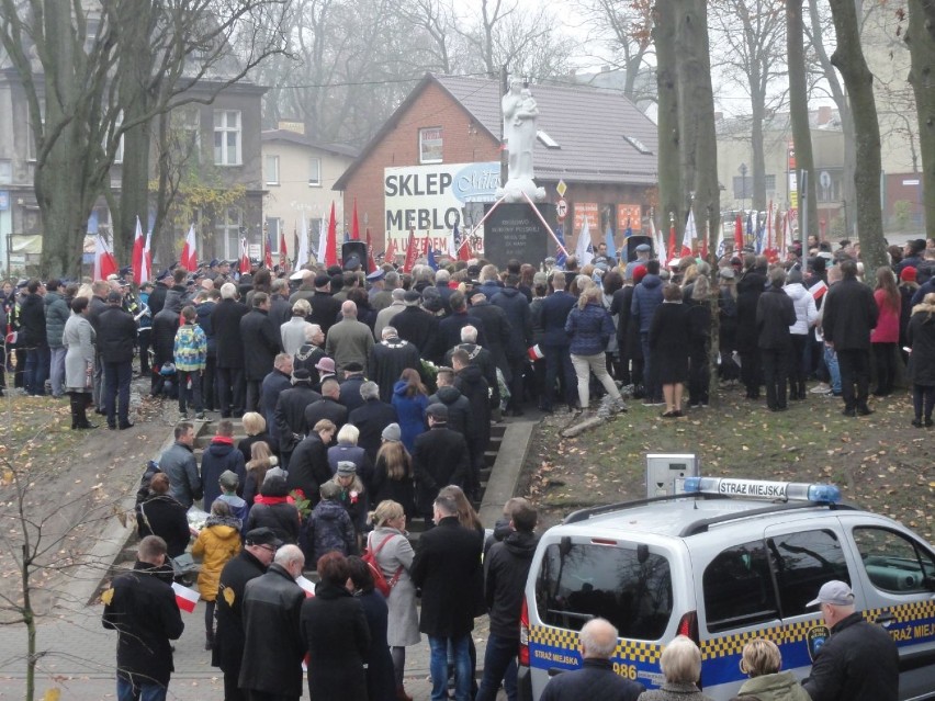 Happening "Wolność zapisana" zokazji 11.11.2018 w Kartuzach