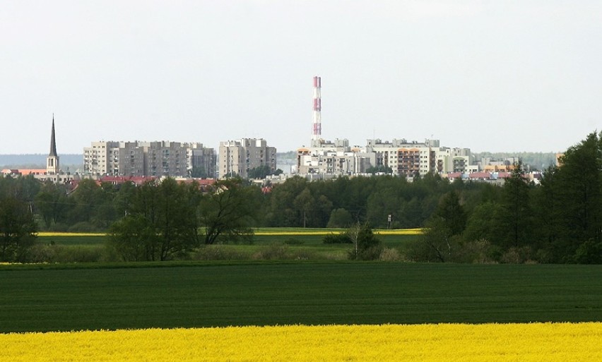 Tak wygląda Legnica z wysokości miejscowości Psary.