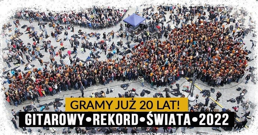 20. Gitarowy Rekord Świata już w niedzielę. Ruszyła rejestracja uczestników online.